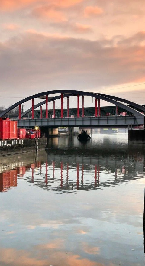 DB-Gleisquerung Veddel in Hamburg